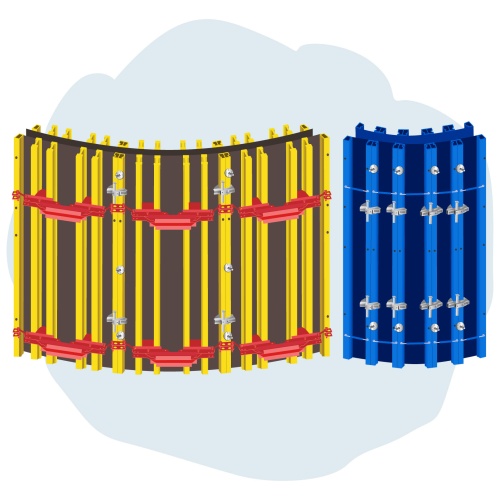 Опалубка радиусная (круглая) в Москве от компании СпецМонолитСтрой