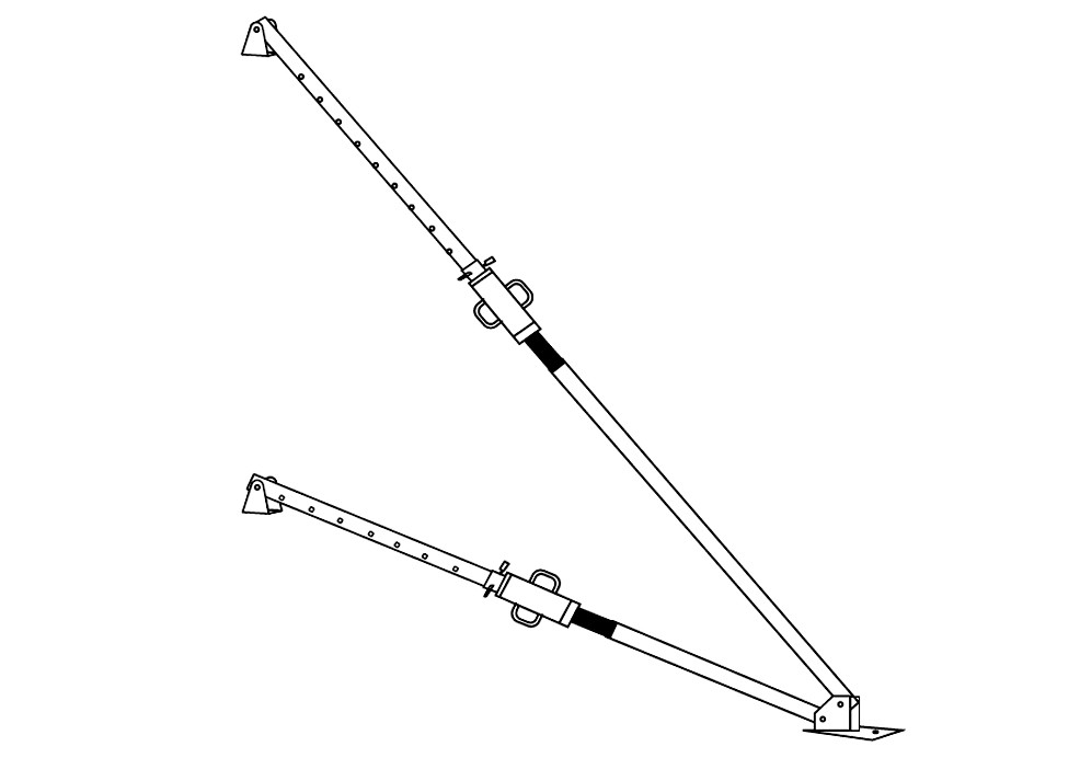 Подкос 2-уровневый телескопический